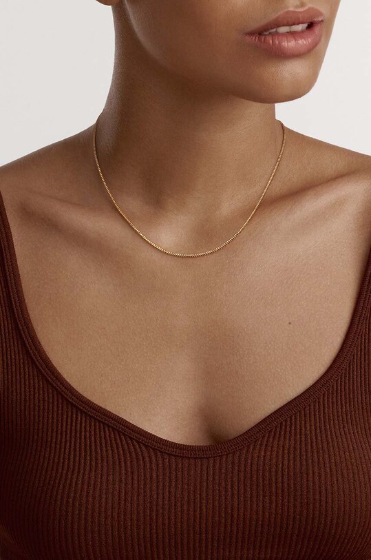 Цепочка Daniel Wellington Elan Box Chain DW00400554 золотой AA00