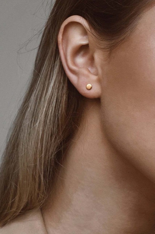 Strieborné pozlátené náušnice No More ER10GSPR zlatá AA00