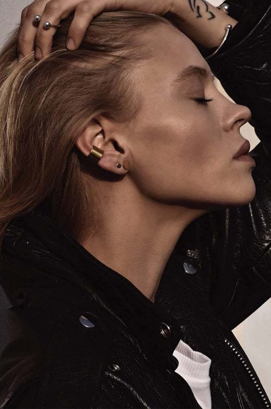 Strieborné pozlátené náušnice No More zlatá ER10GSPR