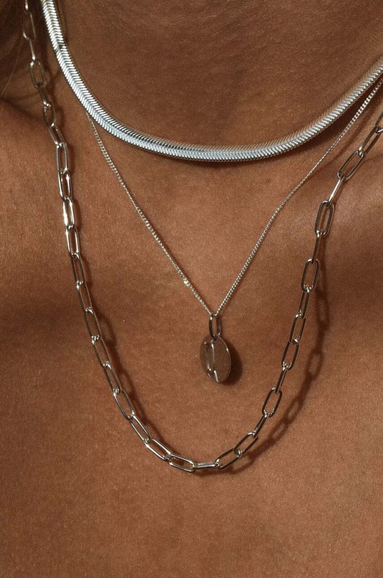 No More colier de argint argintiu NL23SS