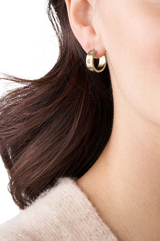 Akcesoria Fossil kolczyki JF03870710 złoty