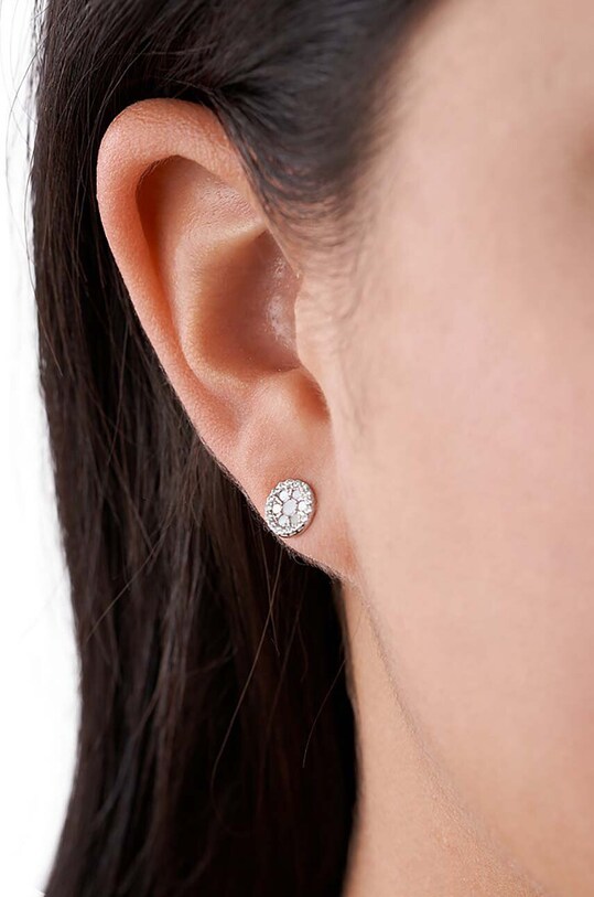 Accesorii Fossil cercei de argint JFS00518040 argintiu