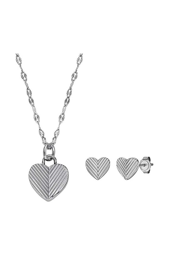 Fossil naszyjnik i kolczyki Gift Box srebrny JF04669SET