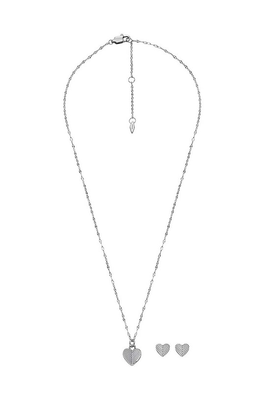 Fossil naszyjnik i kolczyki JF04669SET srebrny AA00