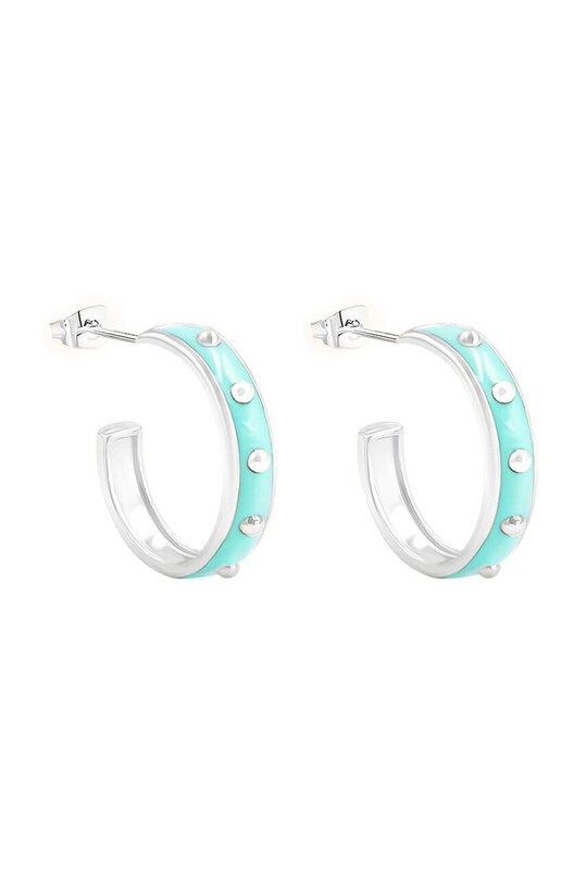 Серьги покрытые серебром Lilou Colors серебрянный 205/13/KOL/NO1/TUR/SR