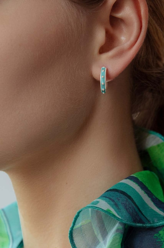 Посріблені сережки Lilou Colors 205/13/KOL/NO1/TUR/SR срібний AA00