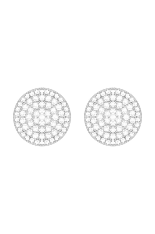 Lilou cercei placați cu argint Microsetting placă argint argintiu 1/10/KOL/BIC/SR