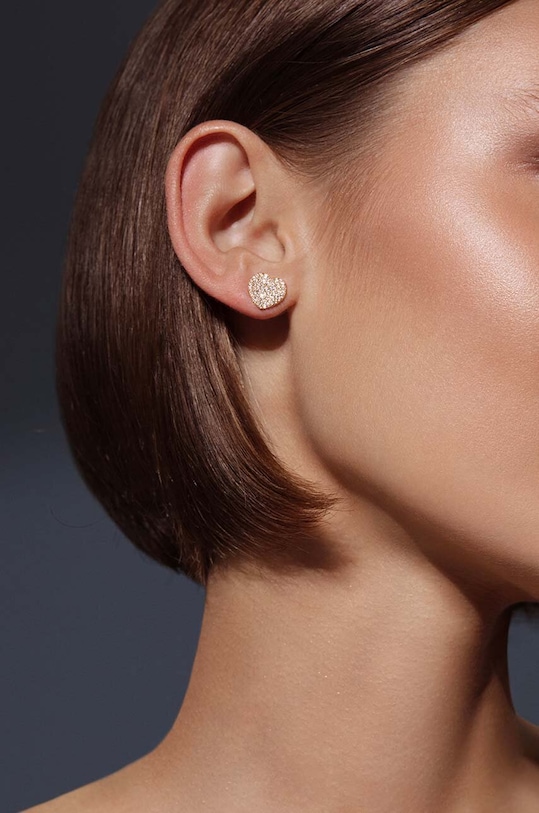 Lilou kolczyki pozłacane Microsetting 3/10/KOL/BIC/PO złoty AA00