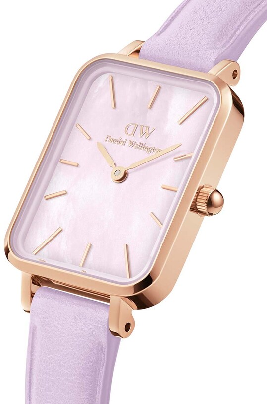 Daniel Wellington zegarek Quadro Lavender DW00100637 fioletowy AA00