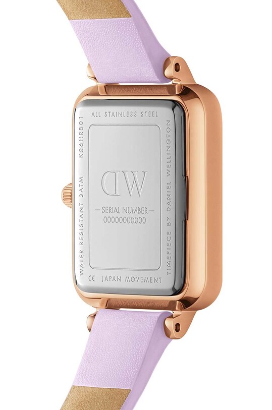 Akcesoria Daniel Wellington zegarek Quadro Lavender DW00100637 fioletowy
