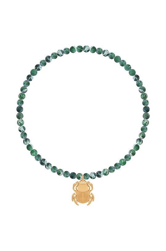 Lilou brățară cu pietre naturale Skarabeusz placat cu aur aur A03/MARKET/ANS/70