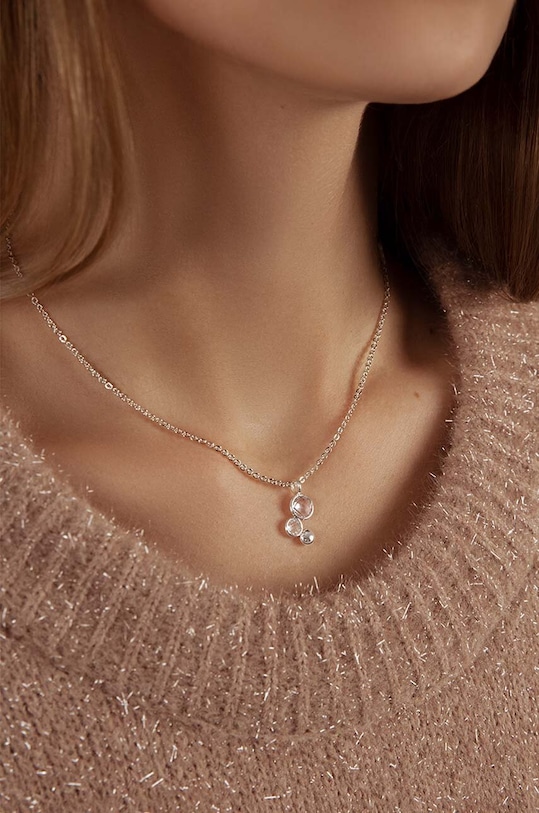 Посребърно колие Lilou Sparkling 209/40/LAN/15/SR сребърен AA00