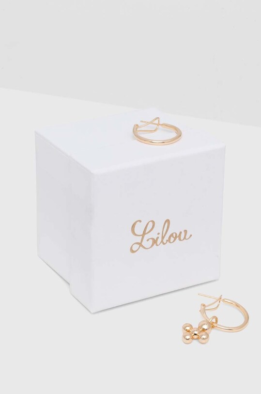 Doplnky Pozlátené náušnice Lilou Luck A03/MARKET/ANS/49 zlatá