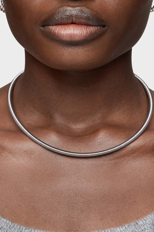 Tous naszyjnik Mesh Tube srebrny 1004116100