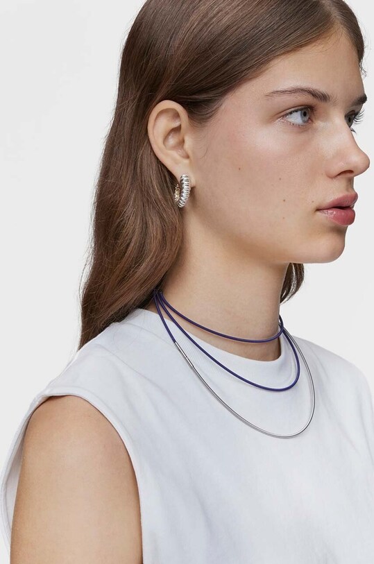 Ogrlica Tous Mesh Tube 1004119200 ljubičasta