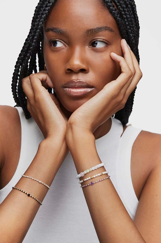 Tous bransoletka z naturalnymi kamieniami Basic Colors 1004125300 złoty