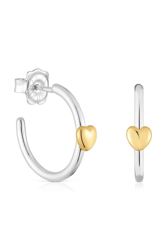 Tous kolczyki srebrne My Other Half pozłacane multicolor 1004094200