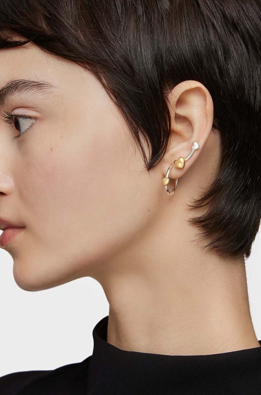 Akcesoria Tous kolczyki srebrne My Other Half 1004094200 multicolor