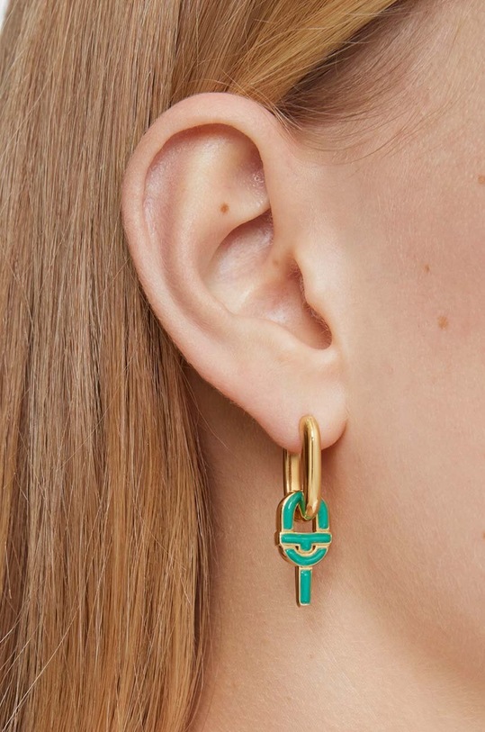 Αξεσουάρ Επιχρυσωμένο ασημένιο σκουλαρίκι Tous Mainfesto 1004092100 χρυσαφί