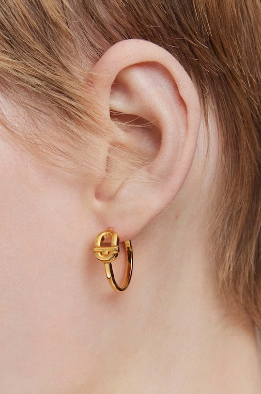 Tous kolczyki ze srebra pokrytego złotem Manifesto 1004094900 złoty AA00