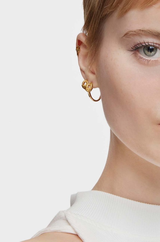 Akcesoria Tous kolczyki ze srebra pokrytego złotem Manifesto 1004094900 złoty