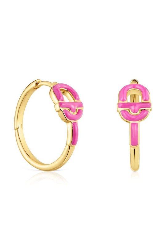 Tous kolczyki ze srebra pokrytego złotem Manifesto pozłacane złoty 1004095000