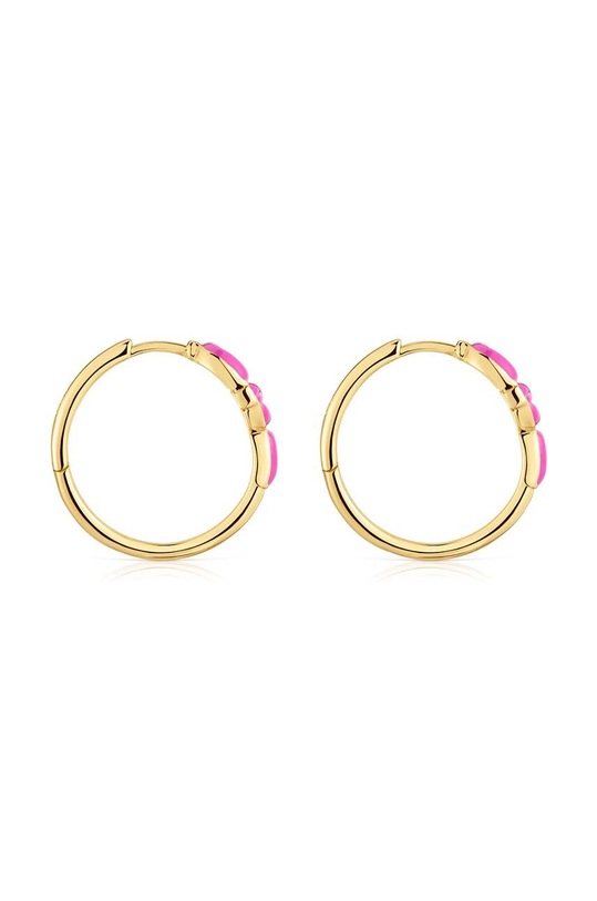 Tous kolczyki ze srebra pokrytego złotem Manifesto 1004095000 złoty AA00