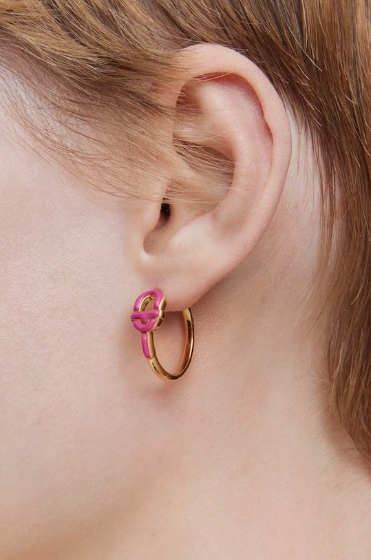 Tous kolczyki ze srebra pokrytego złotem Manifesto złoty 1004095000