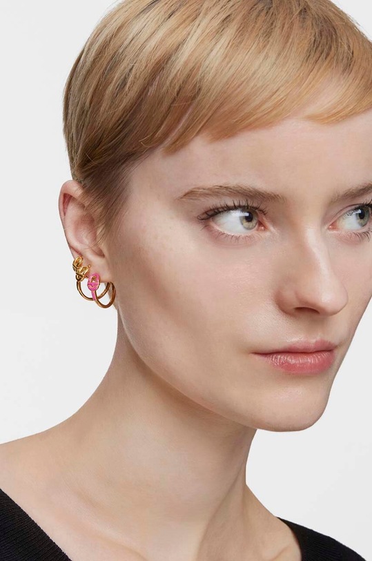 Tous kolczyki ze srebra pokrytego złotem Manifesto 1004095000 złoty