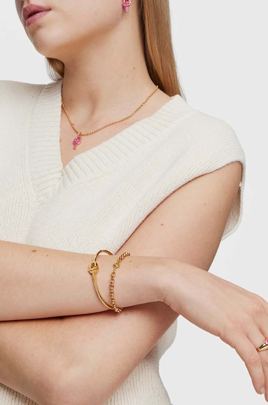 Tous bransoletka ze srebra pokrytego złotem Manifesto 1004104500 złoty