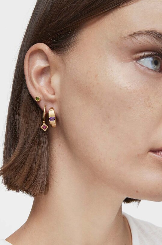 Серебряные серьги с позолотой Tous Basic Colors золотой 1004093400