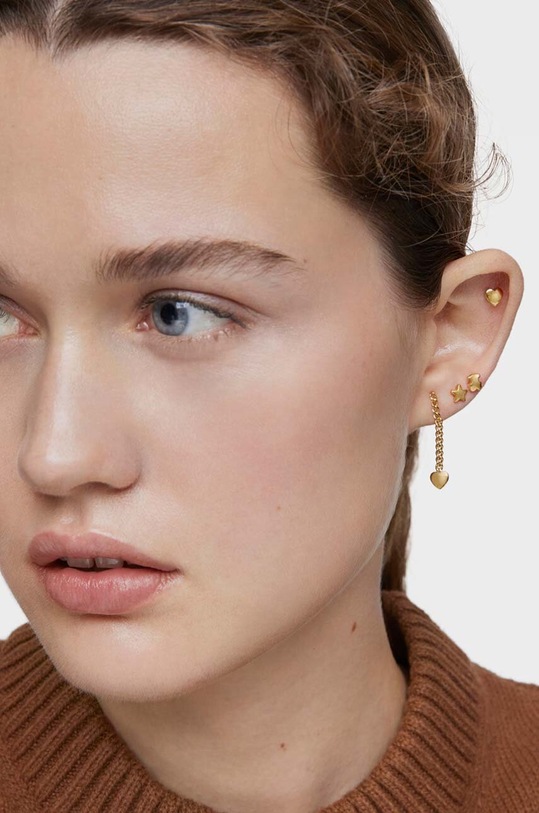 Tous kolczyki pozłacane 3-pack Bold Motif złoty 1004102700