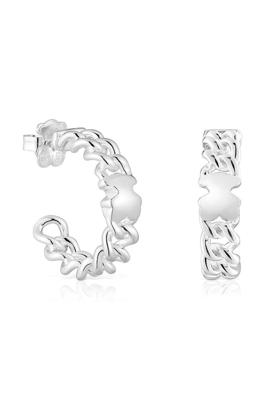 Tous kolczyki srebrne Bold Motif srebrny 1004092400