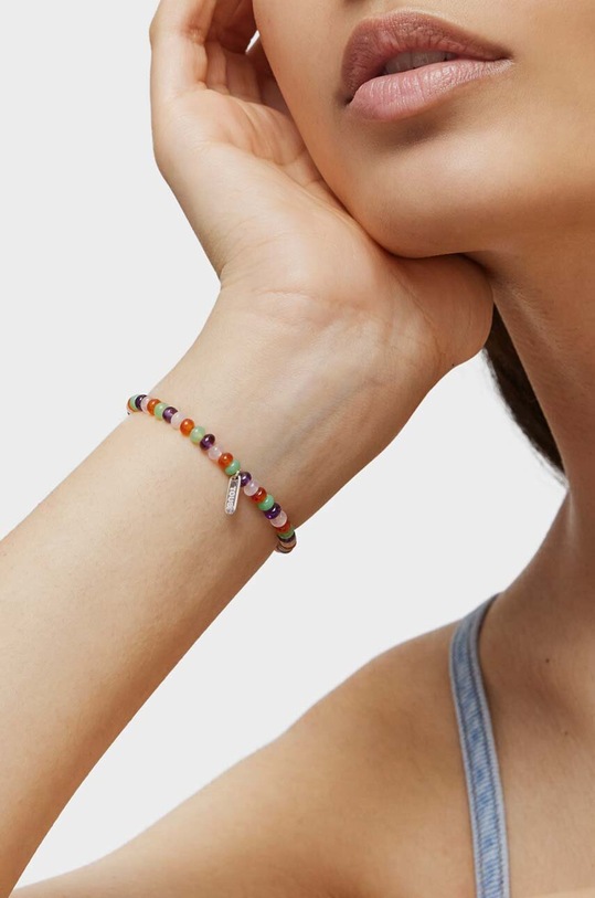 Βραχιόλι με φυσικές πέτρες Tous Bold Motif 1004103500 ασημί