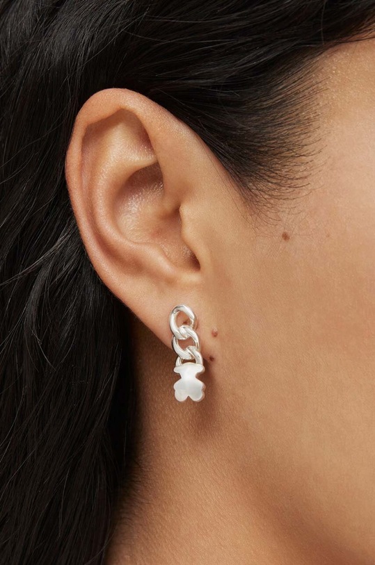 Tous kolczyki srebrne Bold Motif 1004101200 srebrny AA00