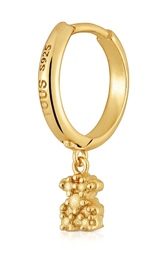 Accesorii Tous cercel din argint placat cu aur 1004091800 aur