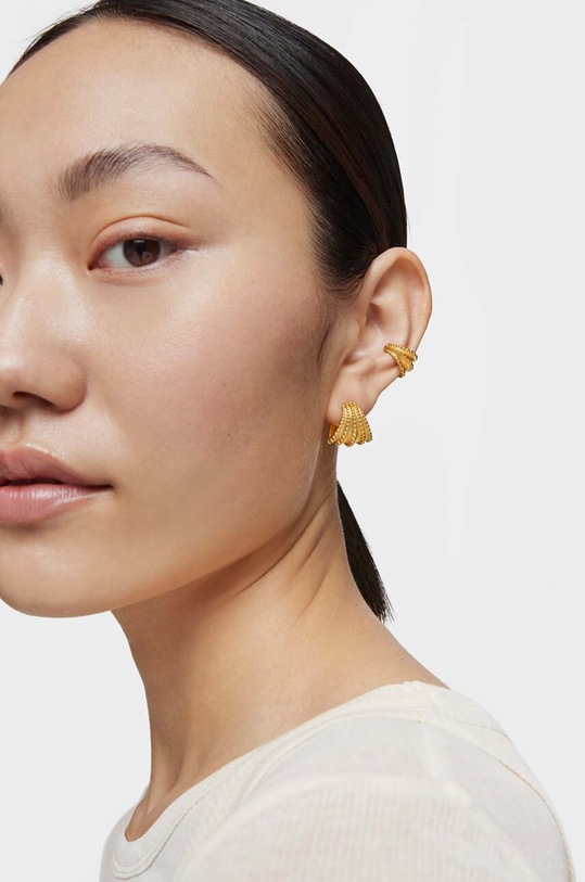 Náušnice z pozlaceného stříbra Tous zlatá 1004095800