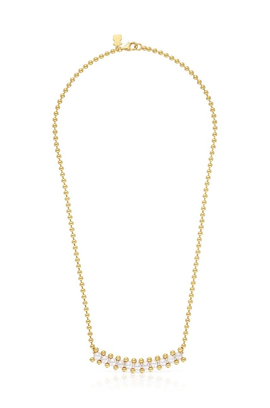 Κολιέ από επιχρυσωμένο ασήμι Tous 1004110000 χρυσαφί AA00