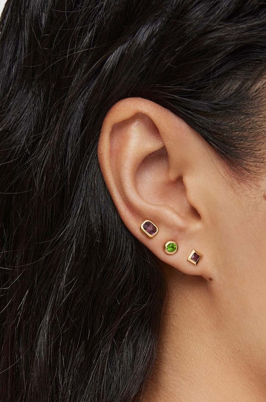 Позлатени сребърни обици Tous (3 броя) злато 1004102800