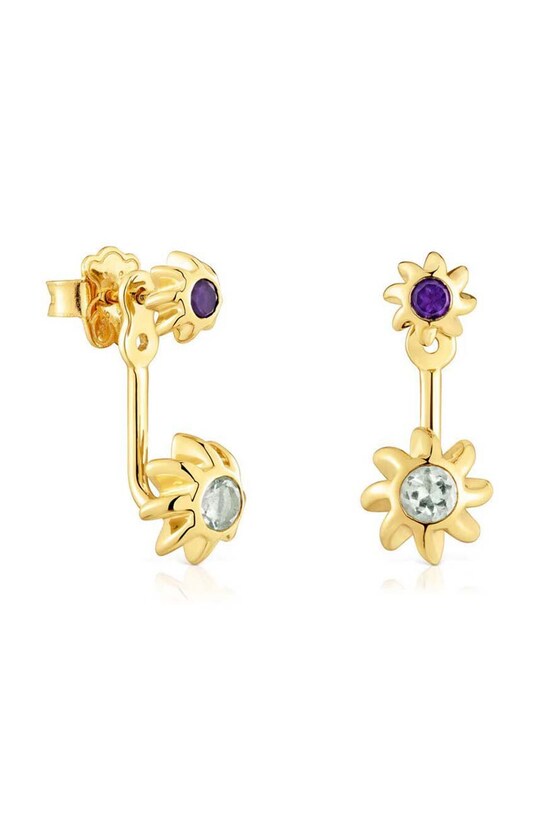 Tous kolczyki ze srebra pokrytego złotem srebro złoty 1004109000