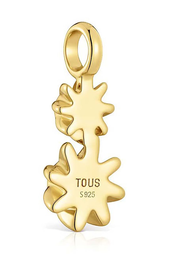 Akcesoria Tous zawieszka ze srebra pokrytego złotem 1004090300 złoty