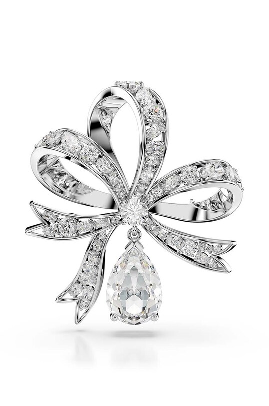 Broš Swarovski HYPERBOLA cirkonij srebrna 5680678