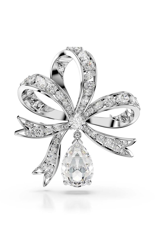 Swarovski brosa HYPERBOLA zirconiu cubic argintiu 5680678