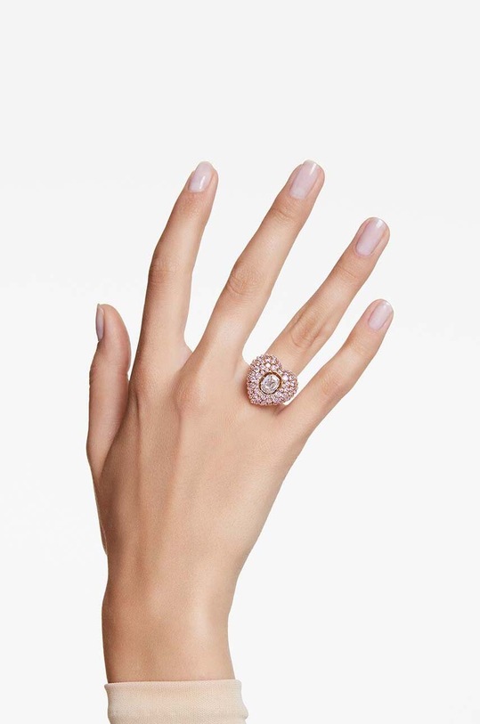 Swarovski gyűrű HYPERBOLA 5690058 rózsaszín