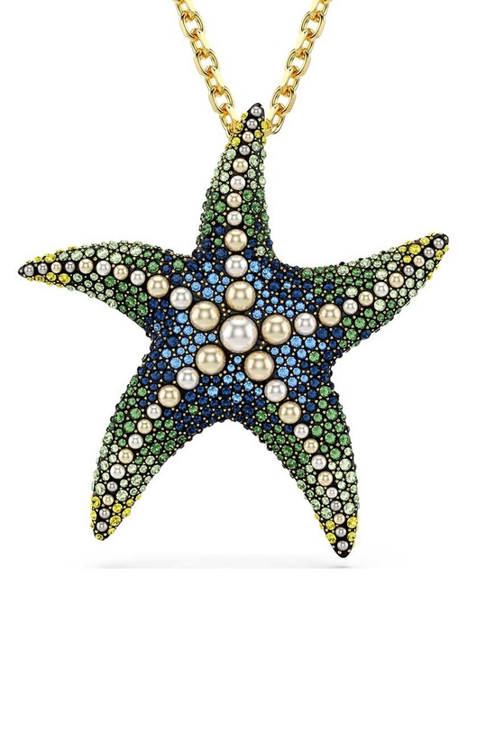 Ogrlica Swarovski IDYLLIA pozlata šarena 5684168