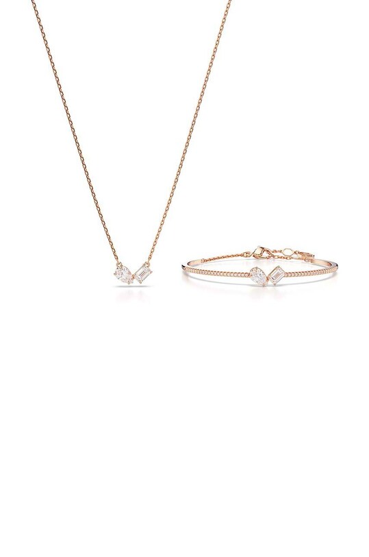 Κολιέ και βραχιόλι Swarovski MESMERA 2-pack χρυσαφί 5684779