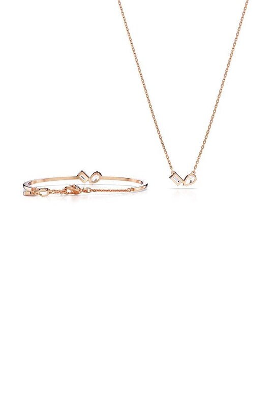 Κολιέ και βραχιόλι Swarovski MESMERA χρυσαφί 5684779