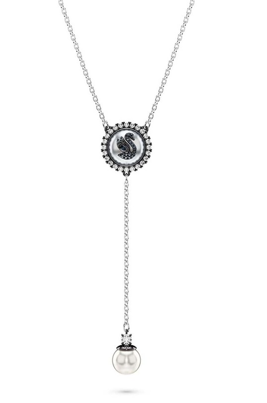 Swarovski naszyjnik Swan kryształ Swarovskiego srebrny 5681403