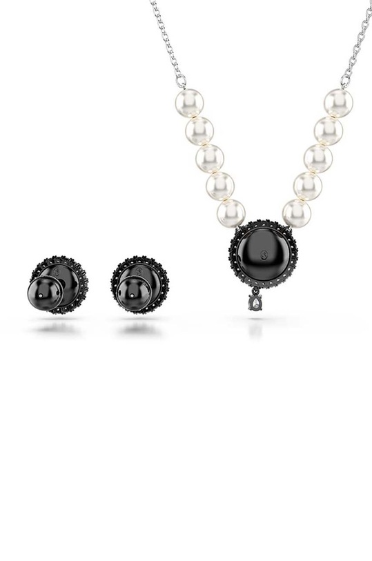 Accesorii Swarovski colier si cercei Swan 5680875 argintiu