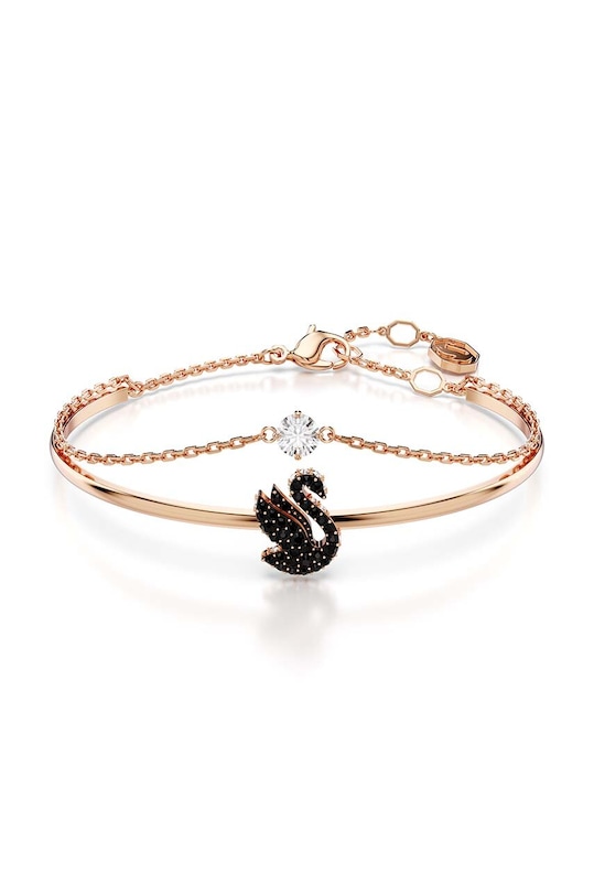 Swarovski bransoletka Swan kryształ Swarovskiego złoty 5688248